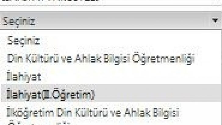 Din Kültürü Öğretmenliği artık ilahiyat fakültesinde