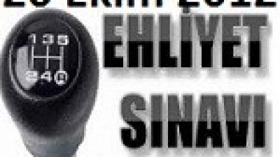 15 Aralık 2012 Ehliyet Sınavı Giriş Bilgileri ve Yerleri