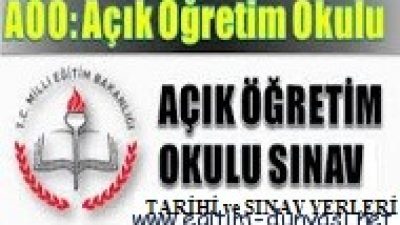 Açık Öğretim Ortaokulu Sınav Tarihi ve Giriş Yerleri