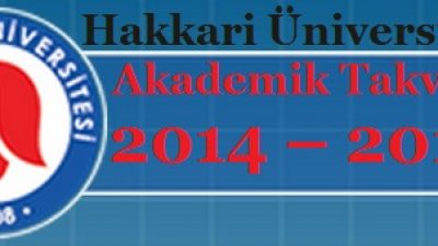 Hakkari Üniversitesi Akademik Takvim 2014 – 2015