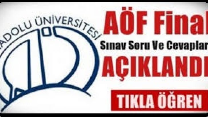 2015 AÖF Final Soruları Yayımlandı.