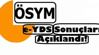 e-YDS 2015/1 Sonuçları Açıklandı