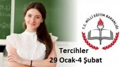 Öğretmen Atama Tercihleri 29 Ocak-4 Şubat 2015