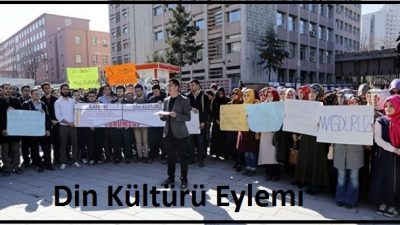 MEB Önünde Din Kültürü ve Ahlak Bilgisi Eylemi 2015