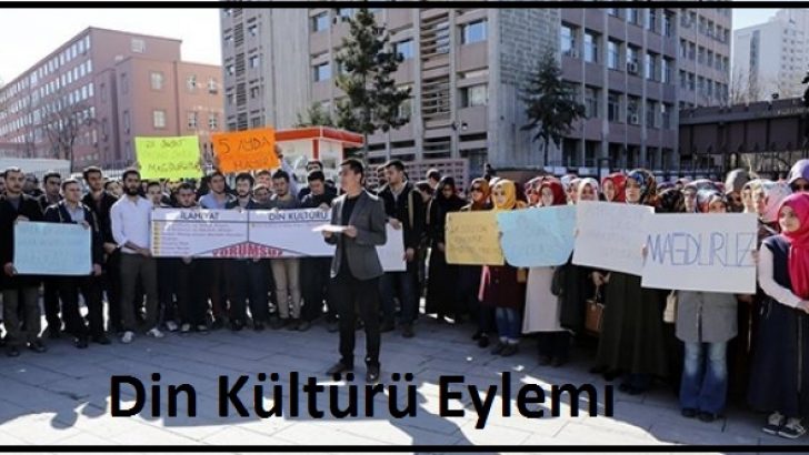 MEB Önünde Din Kültürü ve Ahlak Bilgisi Eylemi 2015