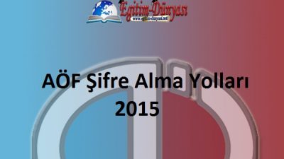 AÖF Şifremi Unuttum Diyenler, İşte Çözümü 2015