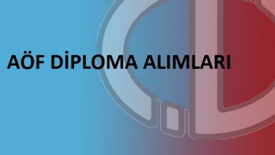 AÖF Diploma Nereden ve Nasıl Alınabilir