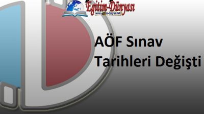 2015 AÖF Bahar Dönemi Sınav Takvimi Değiştirildi