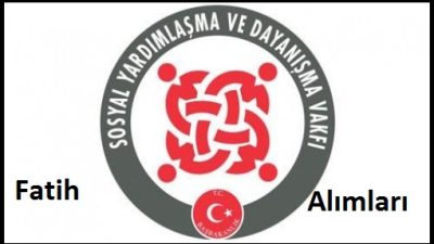 2015 SYDV Fatih Alım İlanı Yayınlandı