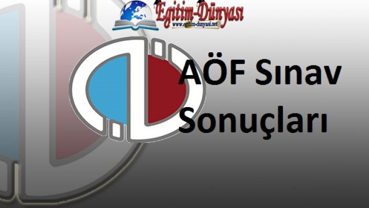 2015 AÖF Bahar Dönemi Sınav Sonuçları Açıklandı