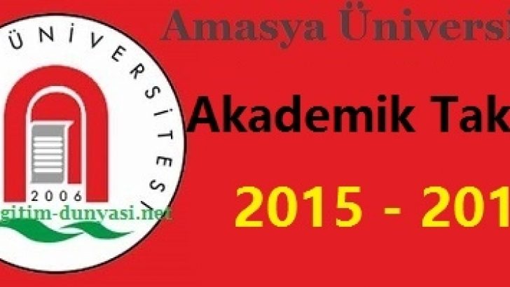 Amasya Üniversitesi Akademik Takvim 2015 2016