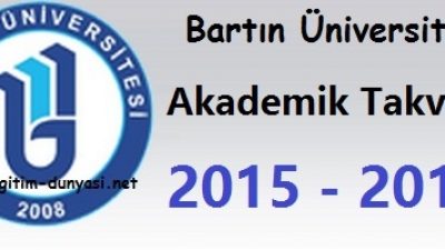 Bartın Üniversitesi Akademik Takvim 2015 2016
