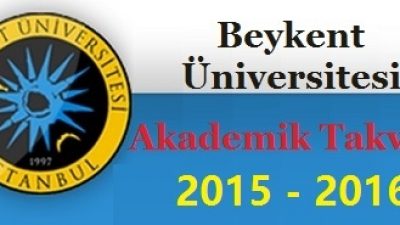 Beykent Üniversitesi Akademik Takvim 2015 2016