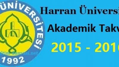 Harran Üniversitesi Akademik Takvim 2015 2016