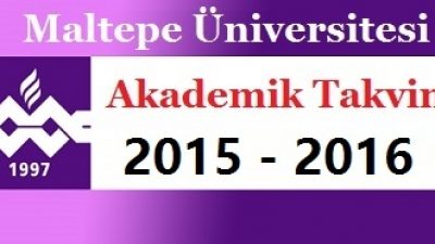 Maltepe Üniversitesi Akademik Takvim 2015 2016