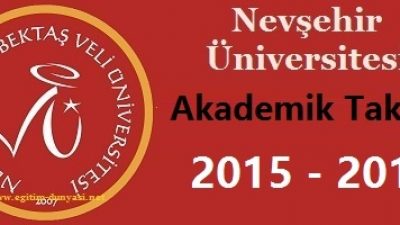 Nevşehir Üniversitesi Akademik Takvim 2015 2016