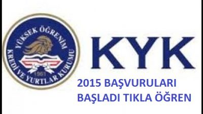 2015 KYK Yurt Başvuruları Başlıyor! Tıkla öğren