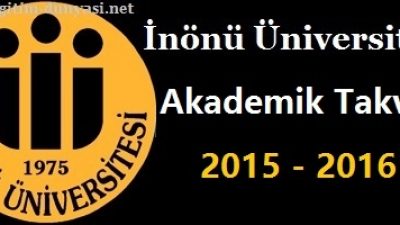 İnönü Üniversitesi Akademik Takvim 2015 2016