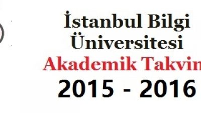 İstanbul Bilgi Üniversitesi Akademik Takvim 2015 2016