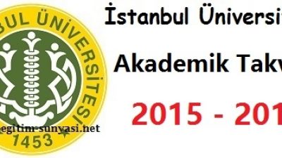 İstanbul Üniversitesi Akademik Takvim 2015 2016
